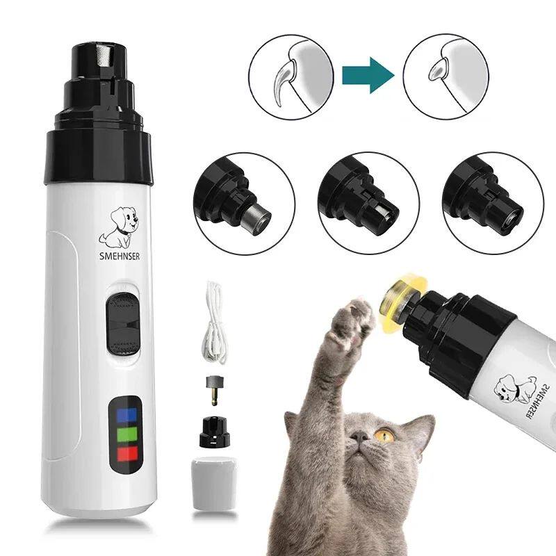 Electric Pet Nail Grinder - Safe & Quiet for Dogs and Cats