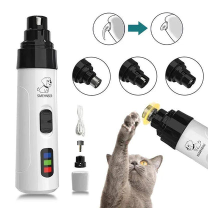 Electric Pet Nail Grinder - Safe & Quiet for Dogs and Cats
