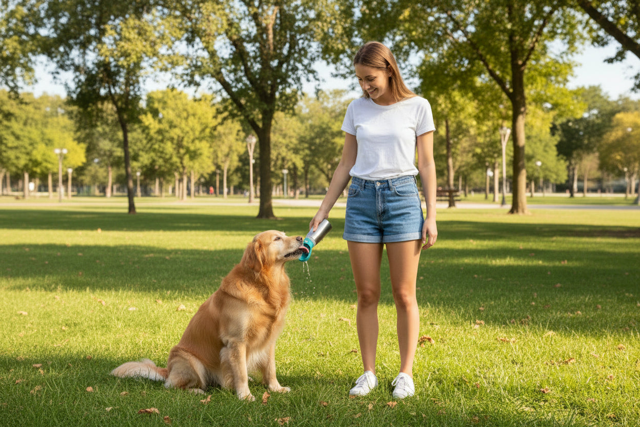 Double-Walled Insulated Pet Travel Water Bottle