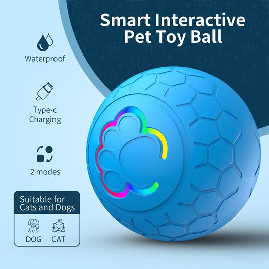 Rechargeable LED Interactive Pet Ball
