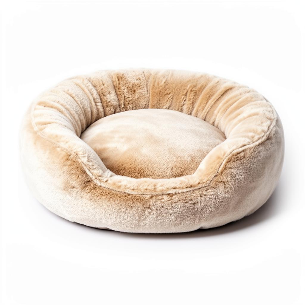 Orthopedic Calming Dog Bed - plush donut-shaped bed