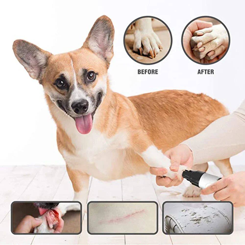 Electric Pet Nail Grinder - Safe & Quiet for Dogs and Cats