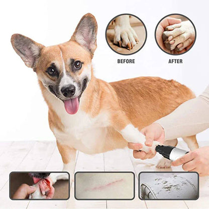 Electric Pet Nail Grinder - Safe & Quiet for Dogs and Cats