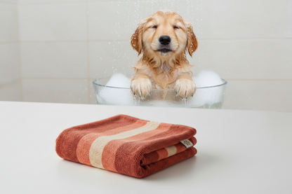 Premium coral velvet pet bath towel - ultra absorbent and soft